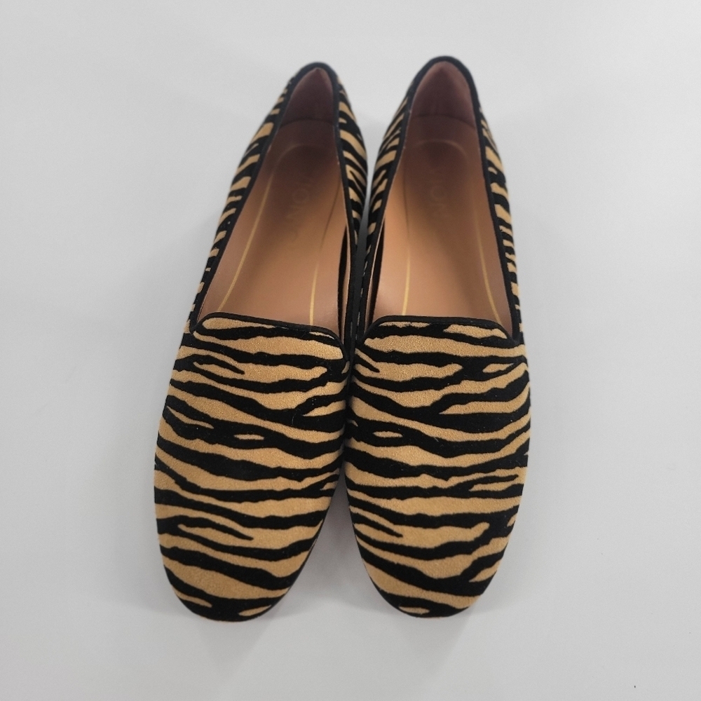 Vionic Willa Tiger Stripe Loafer Slip On Shoes Womens Size 5 US Black Brown - Picture 2 of 5